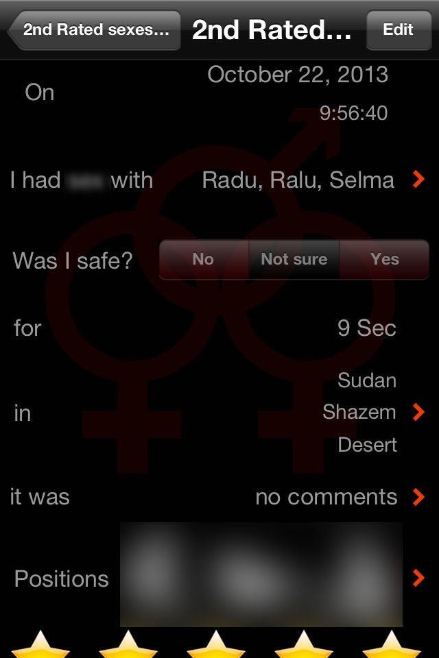 iBoogie - Sex diary and meter screenshot 3