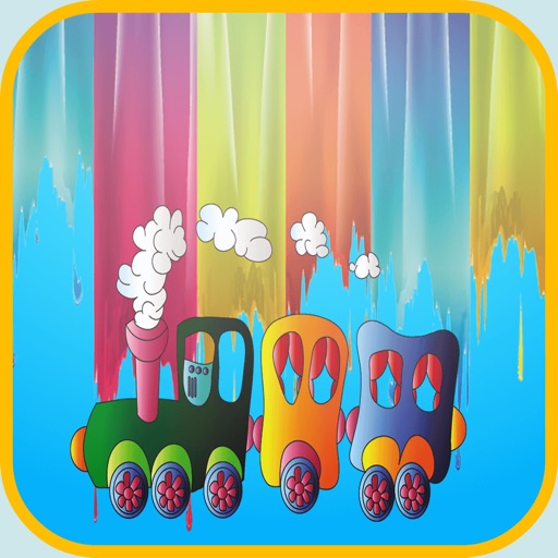 trains coloring book - My Apps Colorings Books For Kids Free icon