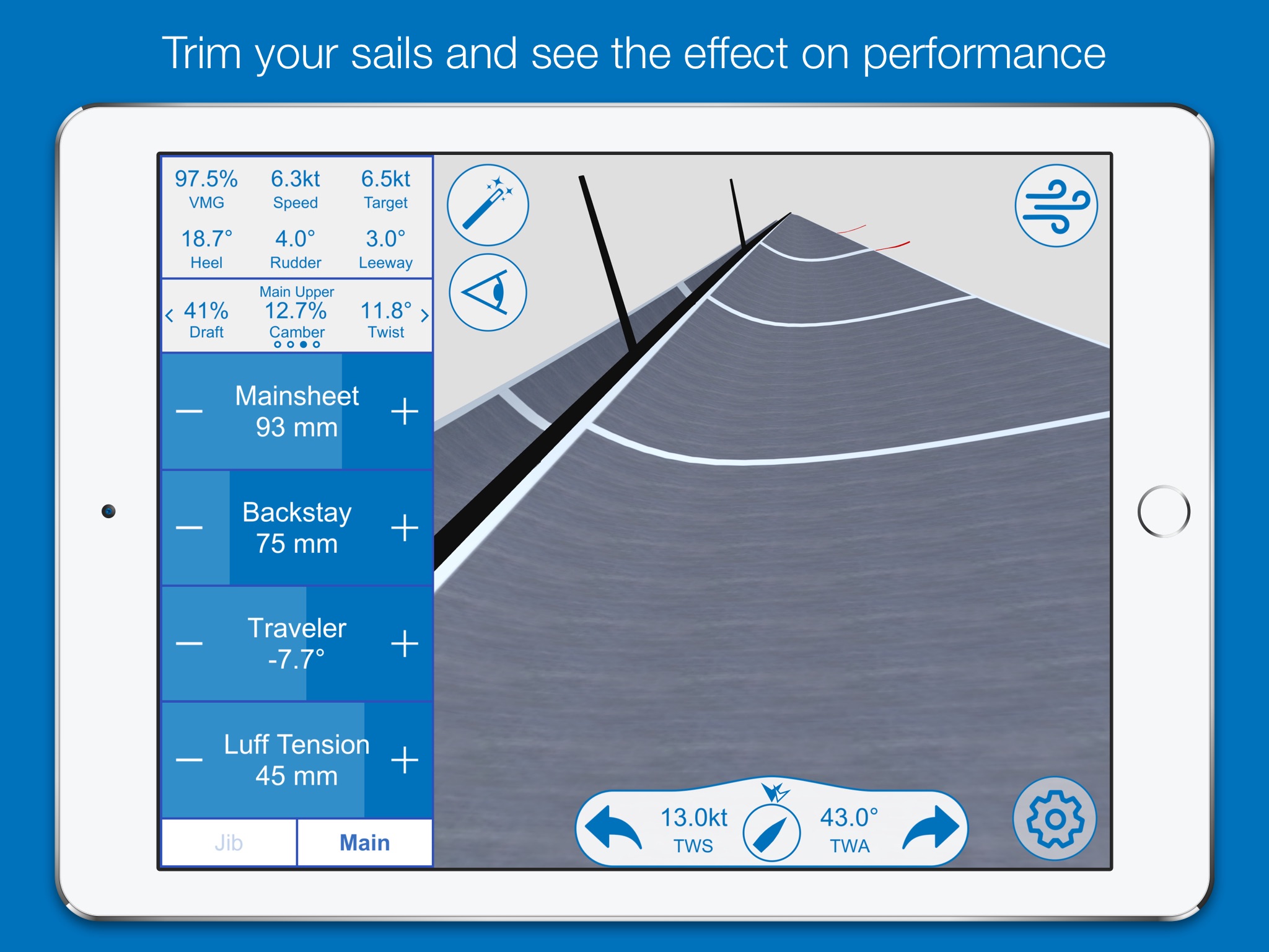 North U Sailing Trim Simulator - Virtual, Sailor, Wind, Navigation, Regatta screenshot 2