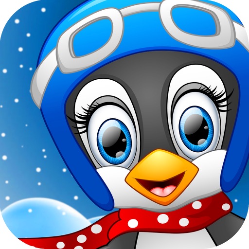 Snowboard Race of Penguin Friends in Casino Vegas Slots