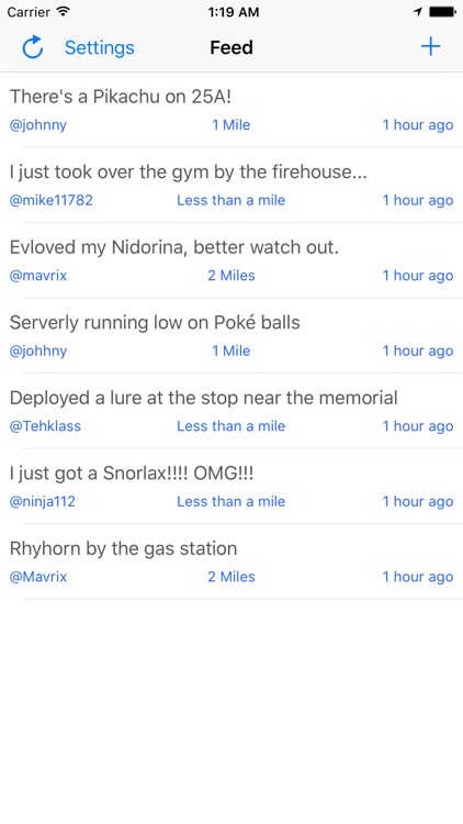 Message Board for Pokémon GO - Chat with nearby players & collaborate to find Pokémons!