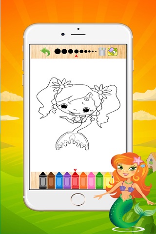 Mermaid Coloring Book For Girls - Coloring Book for Little Boys, Little Girls and Kids screenshot 2