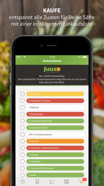 JUUZO - frische Säfte selbst gemacht screenshot-4