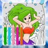 Coloring Kids Game for Little Mermaid Edition