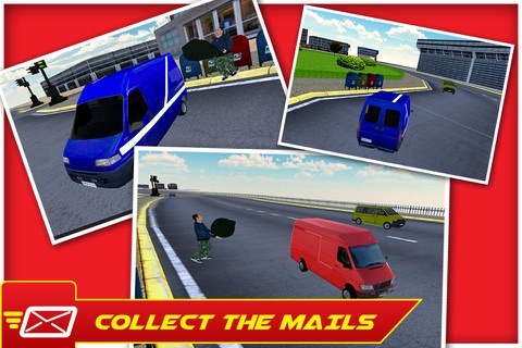 City Mail Delivery Van Sim 3D screenshot 3