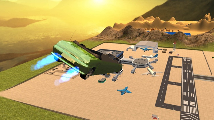 Flying Limo Open Car Edtion Simulator 2016 screenshot-3