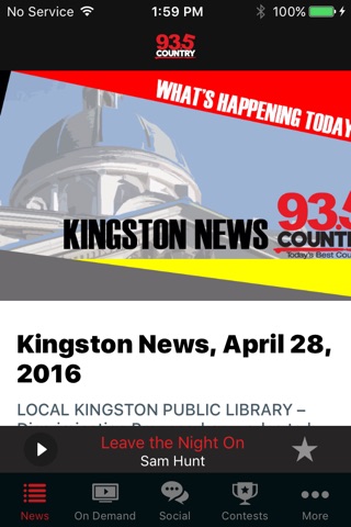 COUNTRY 93.5 Kingston screenshot 2