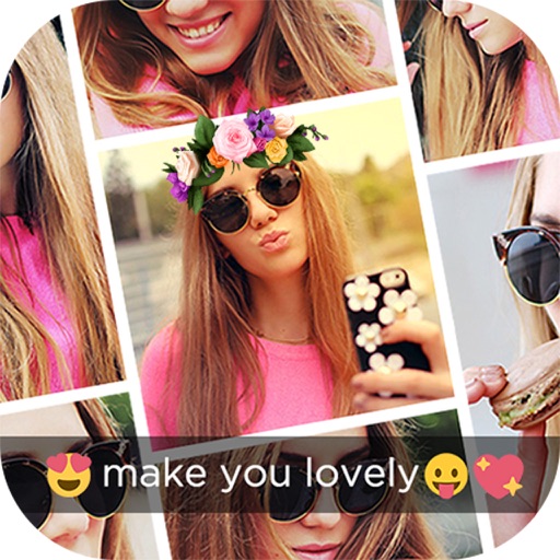 Collage Maker Layout for Instagram - Filters Flower Crown for Snapchat & Snap Doggy Face Swap