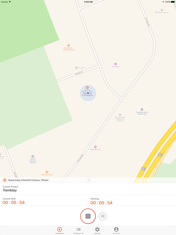 Screenshot #4 pour Punchtime Client