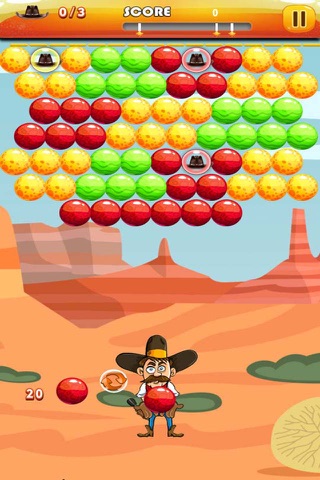 Bubble Shooter Cowboy : Classic Bubble Match 3 Game For Free screenshot 2