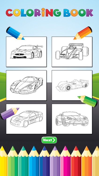 Race Car Coloring Book Super Vehicle drawing game screenshot-4