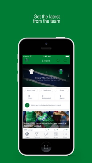 Fan App for Northern Ireland Football