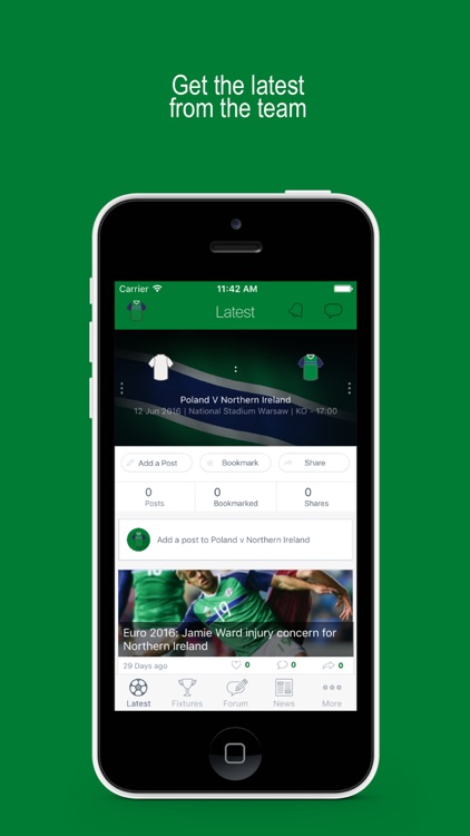 Fan App for Northern Ireland Football