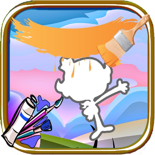 Coloring Page For Kids Game Flapjack Edition iOS App