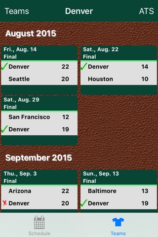 Pro Football Schedule & Scores screenshot 2