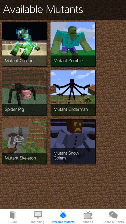Mutant Creatures Mod for Minecraft PC Edition: McPedia Pro Gamer Community Ad-Free