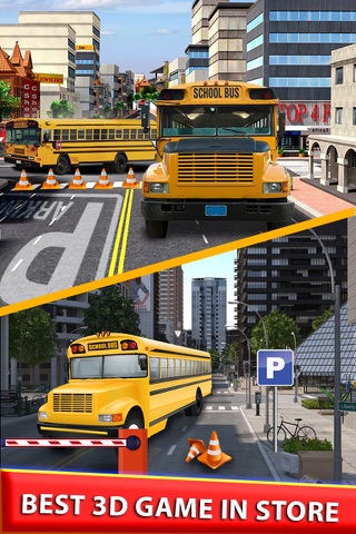 High School Bus Parking & Driving Test - 2K16 Extreme simulator 3d Edition screenshot 2