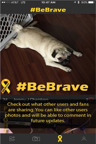 Be Brave Childhood Cancer Awareness Photo Frames screenshot 3