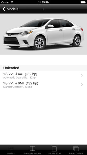 Specs for Toyota Corolla 2016 edition - US version(圖2)-速報App