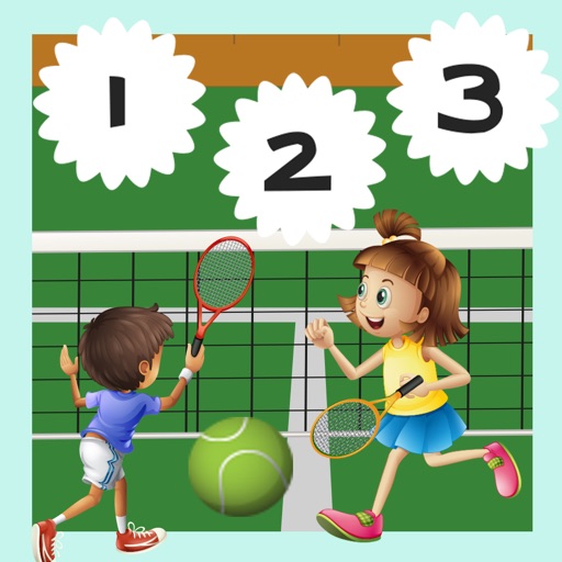 123 Count-ing with Tennis Play-ers! Great Kid-s Games icon