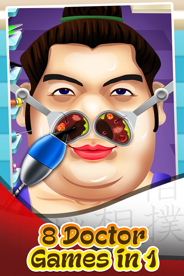 Sumo ER Emergency Doctor - Surgery Simulator & Salon Spa Care Kids Games 2! screenshot 3