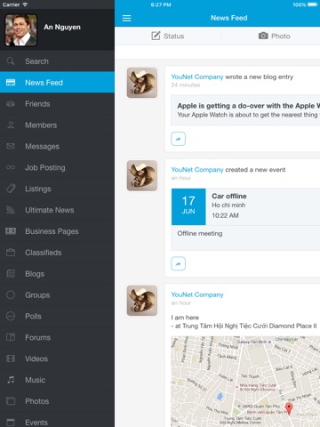 SocialEngine 4 Application for iPad screenshot 2