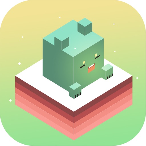 Blocky Gummy Bear Hopper - Cute Animals Hop And Drop icon