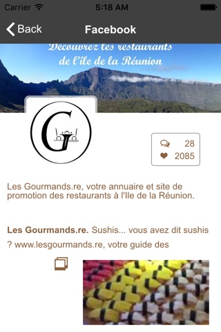 Les Gourmands.re (FR) screenshot 2