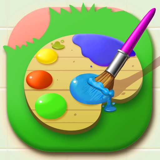 Adult coloring book-fun game Icon