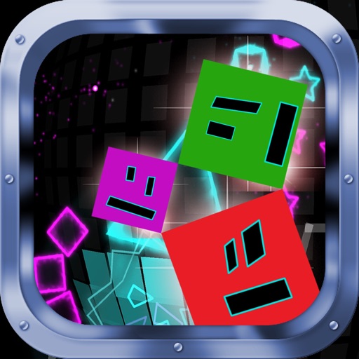 Great Leap Figures - Geometric Figures Jumping To Avoid Sharp Obstacles icon