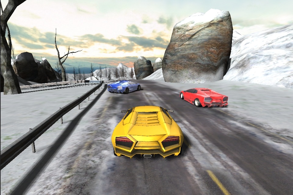 Car Racing Winter screenshot 2