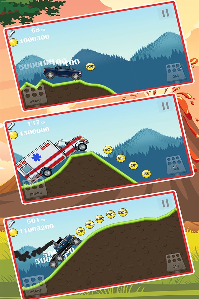 Monster 4x4 Truck hill game  - car racing game screenshot 4