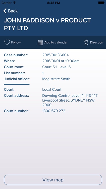 Court Listings of Australia