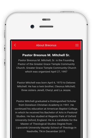 Breonus Mitchell Ministries screenshot 2