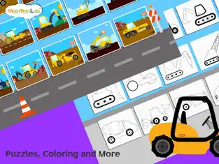 Captura de Pantalla 3 La Construcción para Niños - Camión de Volteo, Montacargas Puzzles, Dibujos y Actividades iphone
