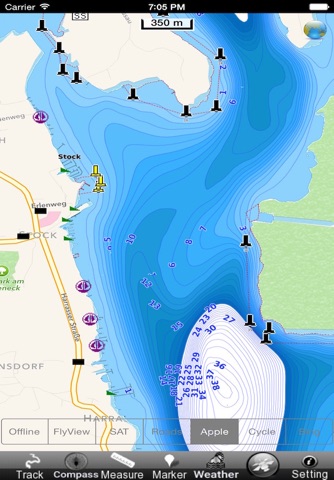 Chiemsee HD - GPS Navi Karte für bootfahren angeln und segeln screenshot 4
