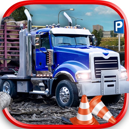 Cargo Transport Truck 3D icon