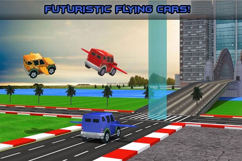 Futuristic Kids Flying Cars - Real Baby Jet Racing Simulator screenshot 3
