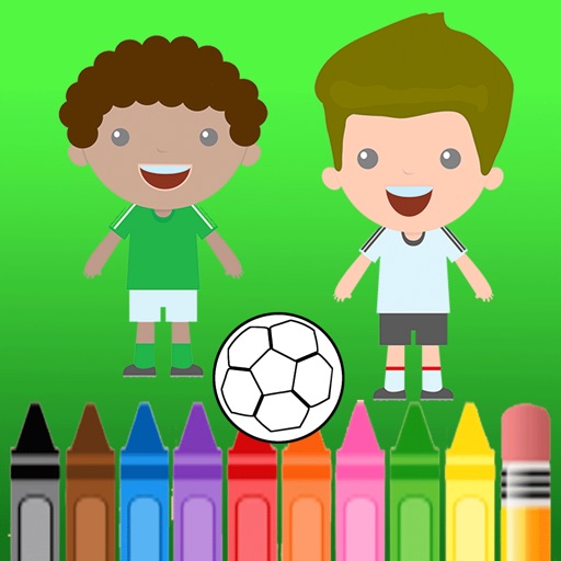 Soccer Football Club Painting Colouring iOS App