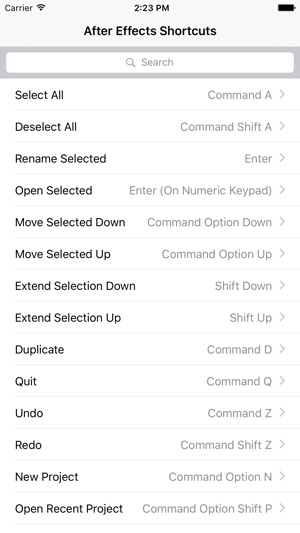 Shortcut: After Effects Edition(圖1)-速報App