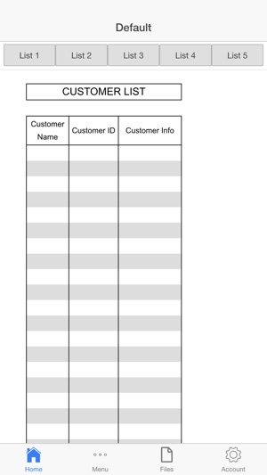 Customer List