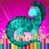 Coloring Book Little Dino Game for Kids Free