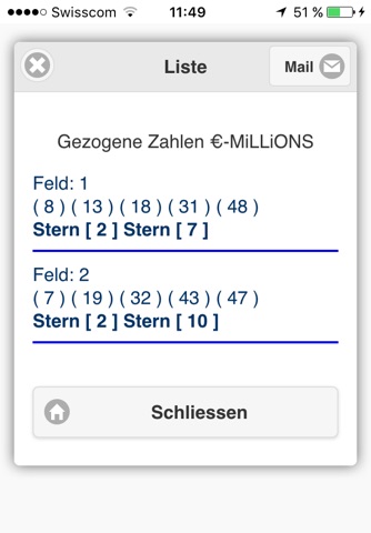 Euro Millions Generator screenshot 3