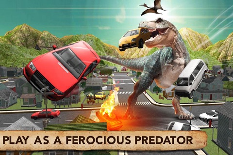 Dinosaur Simulator Trex Destruction Jurassic Forest & City Hungry Dino Carnage screenshot 3