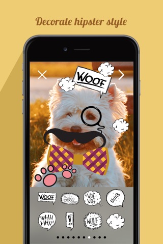 Dog Hipster Face Maker: Insta Pet Photo Sticker App screenshot 3