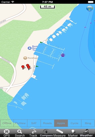 Starnberger See HD - GPS Navi Karte für bootfahren angeln und segeln screenshot 4