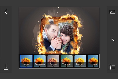 Burning Photo Frames - make eligant and awesome photo using new photo frames screenshot 3