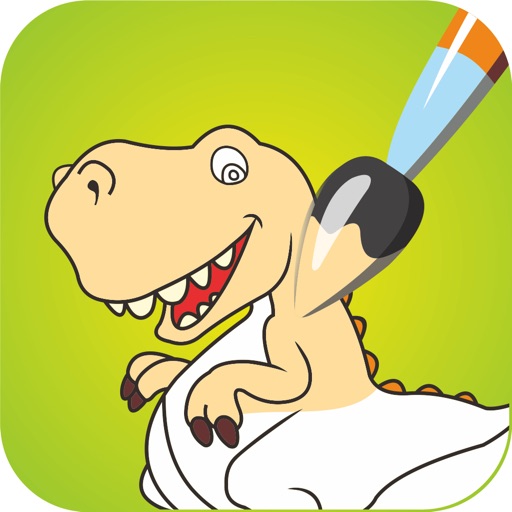 Dinosaur Coloring Book - Free Fun Educational Dino Drawing Pages and Painting Games for Preschool Toddlers, Boys and Girls iOS App