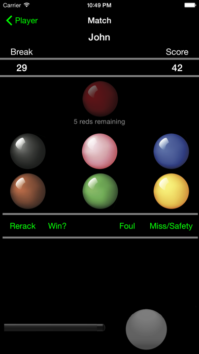 Break - Snooker Score Calculator Screenshot 2