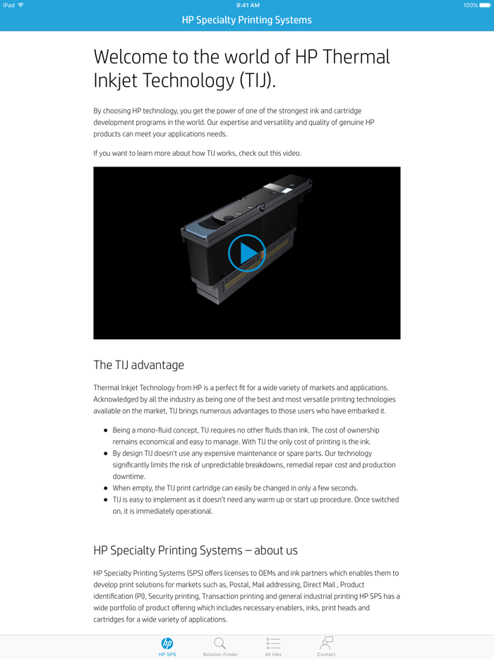 HP Specialty Printing Systems